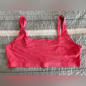 Lululemon Nulu Mesh Scoop Neck Bralette, Glazed Pink/ Size 12.